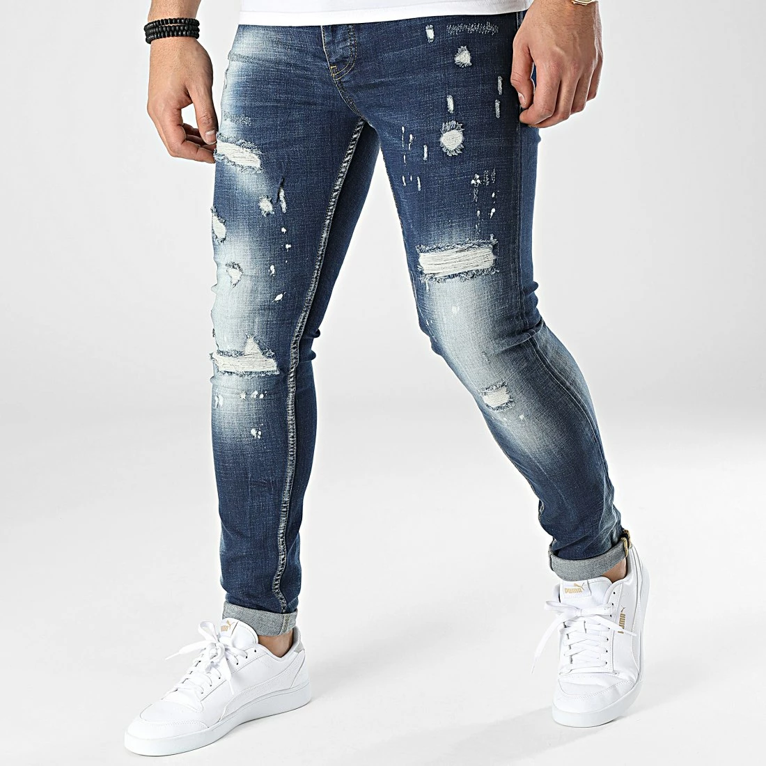 Remise 😉 Jean Skinny L6006 Bleu Brut de Ikao 👍 3 Remise 😉 Jean Skinny L6006 Bleu Brut de Ikao 👍