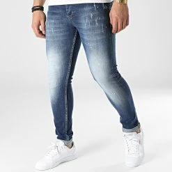 Nouveau 💯 Jean Skinny L6008 Bleu Denim de Ikao ⭐