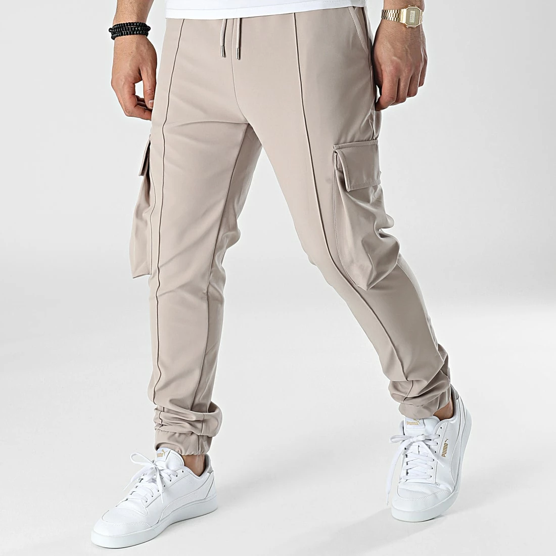 Meilleure vente ⌛ Jogger Pant LL147 Beige de Ikao ⌛ 3 Meilleure vente ⌛ Jogger Pant LL147 Beige de Ikao ⌛