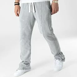 Grosses soldes 🧨 Pantalon Jogging LL637 Gris de Ikao 🔥