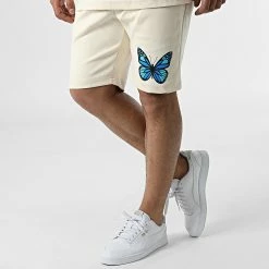 Remise 🌟 Ensemble Tee 👕 Shirt Et Short Jogging LL652 Beige de Ikao 🔔 -Ikao Soldes Boutique ikao 308714 LL652 BEIGE 20220315T154620 04