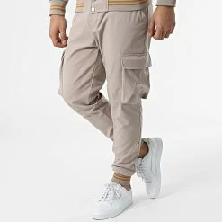 Tout neuf 👏 Ensemble Veste Et Pantalon Jogging LL556 Beige de Ikao 👍 -Ikao Soldes Boutique ikao 309122 LL556 BEIGE 20220318T162040 04