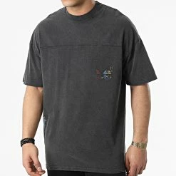 Meilleure affaire 😀 Tee 👚 Shirt LL647 Noir Chiné de Ikao 🛒