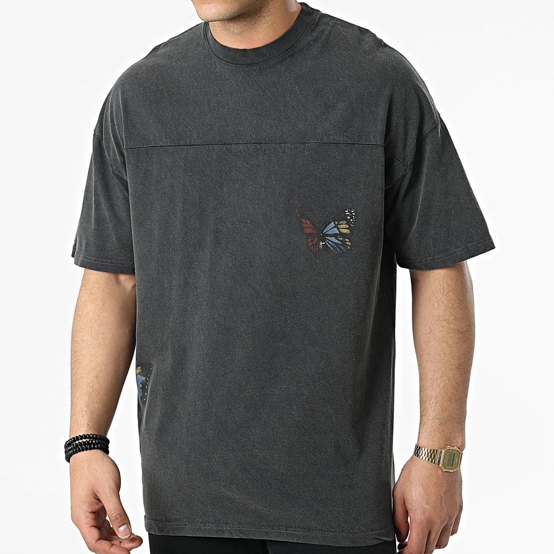 Meilleure affaire 😀 Tee 👚 Shirt LL647 Noir Chiné de Ikao 🛒 3 Meilleure affaire 😀 Tee 👚 Shirt LL647 Noir Chiné de Ikao 🛒