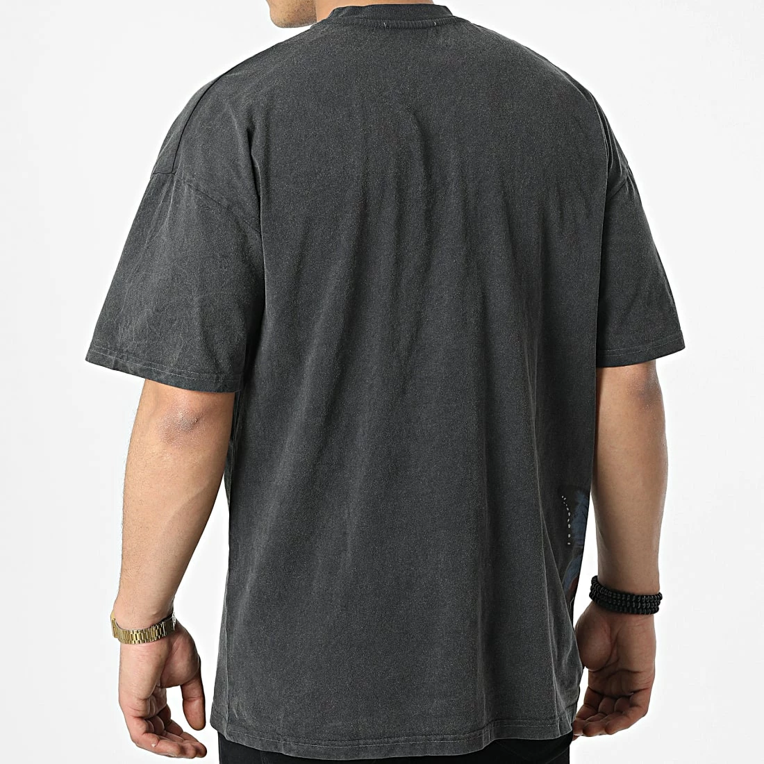 Meilleure affaire 😀 Tee 👚 Shirt LL647 Noir Chiné de Ikao 🛒 6 Meilleure affaire 😀 Tee 👚 Shirt LL647 Noir Chiné de Ikao 🛒 – Image 4