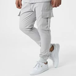 Nouveau 🌟 Ensemble Veste Et Pantalon Jogging LL254 Gris de Ikao ⌛ -Ikao Soldes Boutique ikao 309169 LL254 GREY 20220318T162027 04