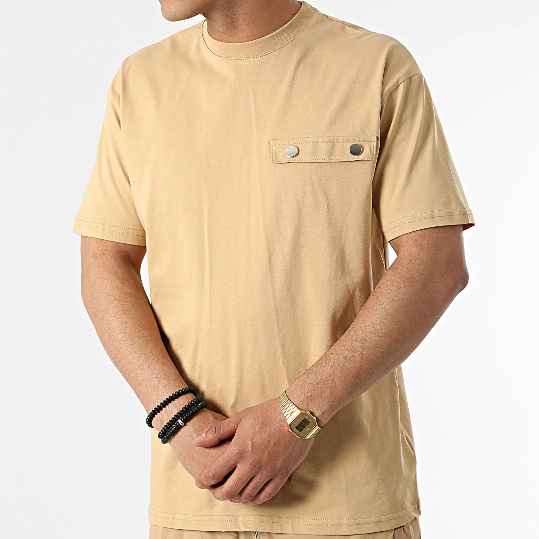 Vente flash ❤️ Ensemble Tee 👕 Shirt Et Jogger Pant LL656 Camel Clair de Ikao 🎁 4 Vente flash ❤️ Ensemble Tee 👕 Shirt Et Jogger Pant LL656 Camel Clair de Ikao 🎁 – Image 2