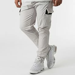 Meilleure affaire ✔️ Ensemble Tee 👚 Shirt Et Jogger Pant Ll656 Gris Clair de Ikao 🤩 -Ikao Soldes Boutique ikao 313799 LL656 GREY 20220420T143856 04