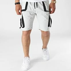 Grosses soldes 😉 Short Jogging LL470 Gris de Ikao ⌛ -Ikao Soldes Boutique ikao 317234 LL470 GREY 20220502T161349 03