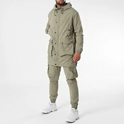 Top 10 ⌛ Ensemble Veste Zippée Capuche Et Pantalon Jogging LL559 Vert Kaki de Ikao ⭐