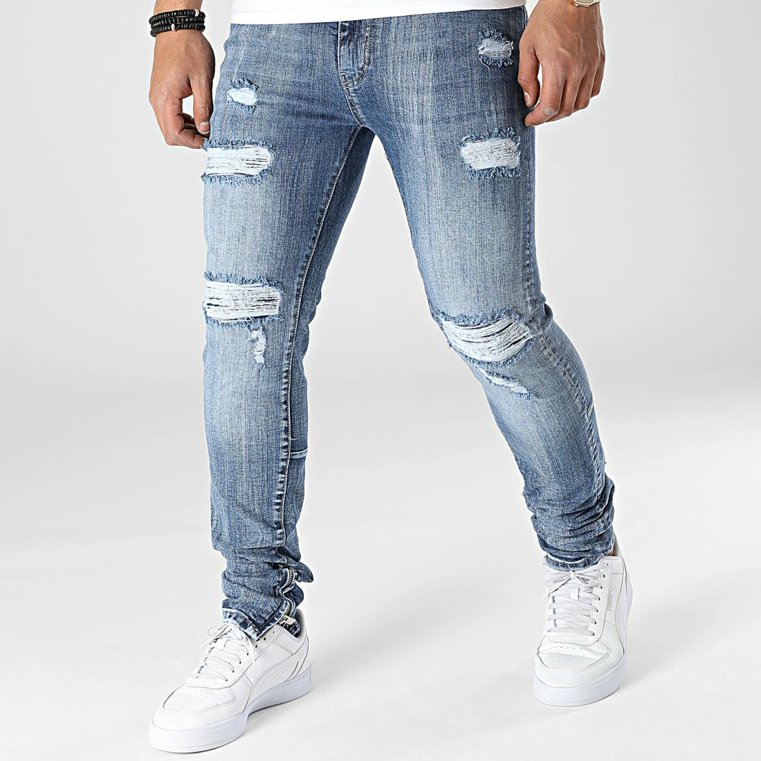 Vente flash ✨ Jean Slim DHZ-3797D Bleu Denim de Ikao 😉 3 Vente flash ✨ Jean Slim DHZ-3797D Bleu Denim de Ikao 😉