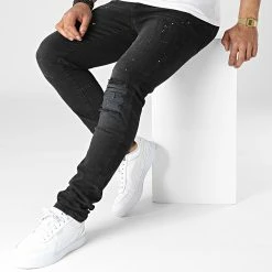 Sortie 😀 Jean Slim DH-3797C Noir de Ikao ⭐ -Ikao Soldes Boutique ikao 318040 DH 3797C BLACK 20220510T135037 03