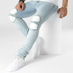 De gros 🎉 Jean Slim DH-3832 Bleu Wash de Ikao 🥰 -Ikao Soldes Boutique ikao 318043 DH 3832 LIGHT BLUE 20220509T155626 03