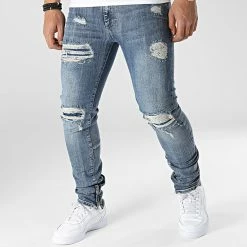 Coupon 👏 Jean Slim DHZ-3797E Bleu Denim de Ikao 😉