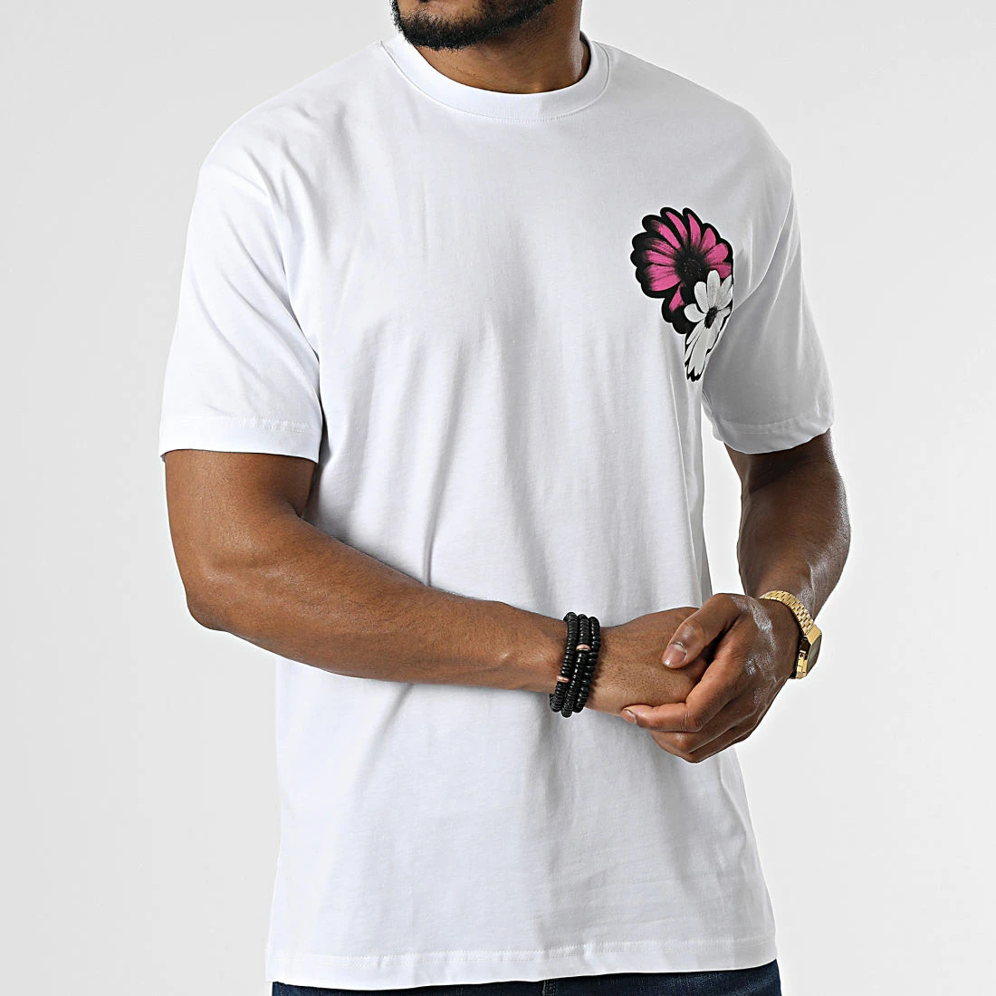 Le moins cher 🌟 Tee 👚 Shirt LL666 Blanc de Ikao 🌟 5 Le moins cher 🌟 Tee 👚 Shirt LL666 Blanc de Ikao 🌟 – Image 3