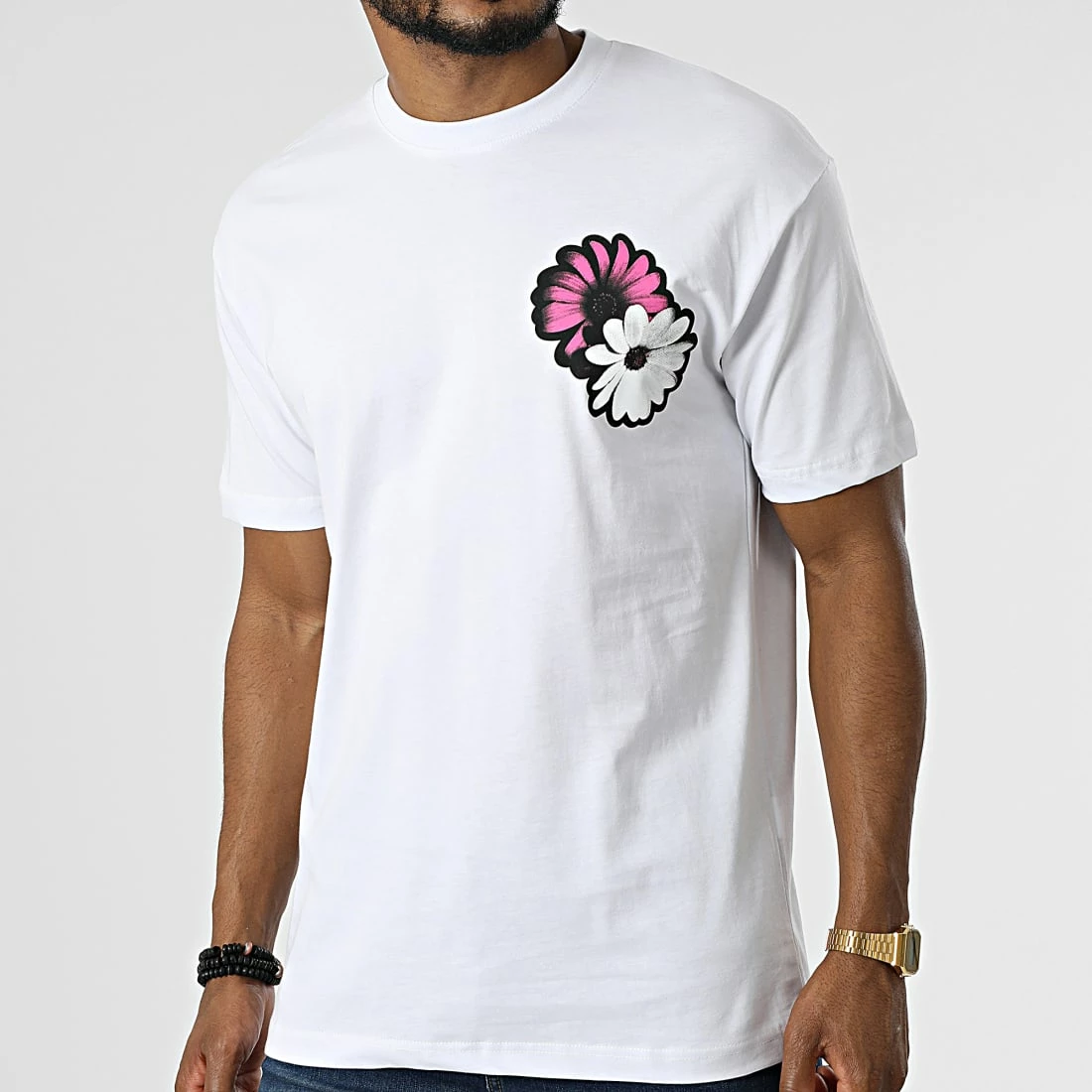 Le moins cher 🌟 Tee 👚 Shirt LL666 Blanc de Ikao 🌟 6 Le moins cher 🌟 Tee 👚 Shirt LL666 Blanc de Ikao 🌟 – Image 4