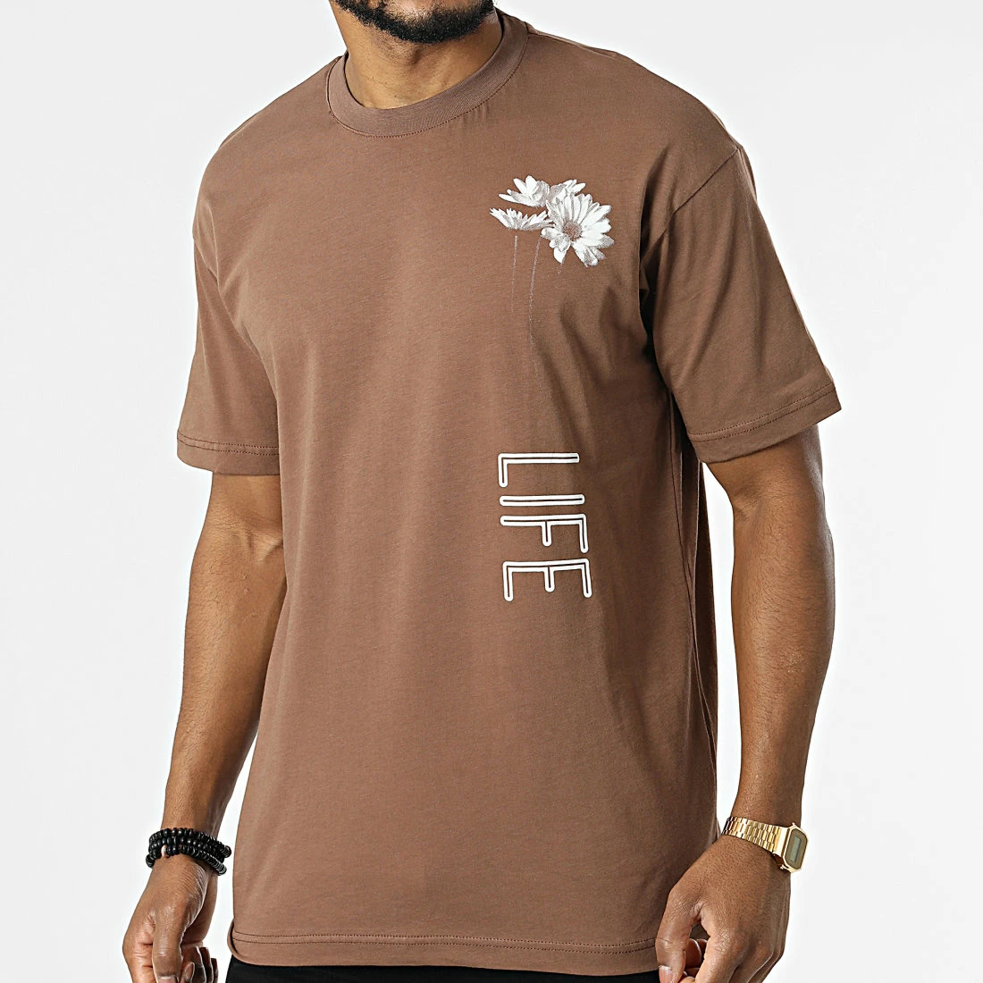 Meilleur prix ❤️ Tee 👕 Shirt LL668 Marron de Ikao 🧨 3 Meilleur prix ❤️ Tee 👕 Shirt LL668 Marron de Ikao 🧨