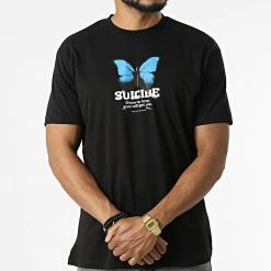 Budget 🎁 Tee 👕 Shirt LL667 Noir de Ikao 💯 -Ikao Soldes Boutique ikao 319586 LL667 BLACK 20220518T142754 03