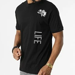 Offres ⌛ Tee 👚 Shirt LL668 Noir de Ikao 🔥 -Ikao Soldes Boutique ikao 319594 LL668 BLACK 20220518T142715 03