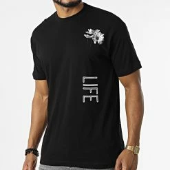 Offres ⌛ Tee 👚 Shirt LL668 Noir de Ikao 🔥 -Ikao Soldes Boutique ikao 319594 LL668 BLACK 20220518T142716 04