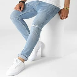 Les meilleures critiques de 😀 Jean Slim LL46-4 Bleu Denim de Ikao 👍 -Ikao Soldes Boutique ikao 320792 LL46 MOD 4 20220531T162044 03