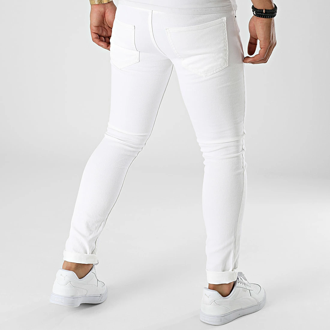 Grosses soldes 🥰 Jean Slim LL46 Blanc Cassé de Ikao ⌛ 6 Grosses soldes 🥰 Jean Slim LL46 Blanc Cassé de Ikao ⌛ – Image 4