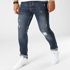 Grosses soldes 🌟 Jean Slim LL46 Bleu Brut de Ikao 🌟