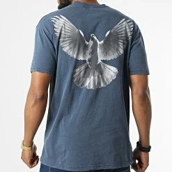 Meilleure affaire 🌟 Tee 👚 Shirt LL678 Bleu Marine Chiné de Ikao 🎁 -Ikao Soldes Boutique ikao 324410 LL678 INDIGO 20220617T160027 04