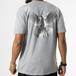 Bon marché 🥰 Tee 👚 Shirt LL678 Gris Chiné de Ikao 😀 -Ikao Soldes Boutique ikao 324411 LL678 GREY 20220617T160512 04