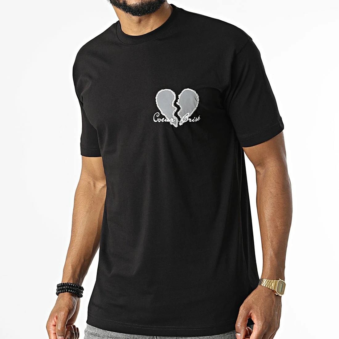 Sortie 🧨 Tee 👕 Shirt LL673 Noir de Ikao ✨ 3 Sortie 🧨 Tee 👕 Shirt LL673 Noir de Ikao ✨