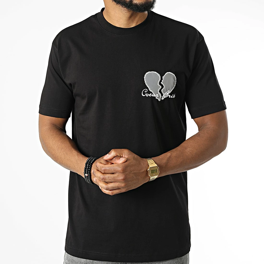 Sortie 🧨 Tee 👕 Shirt LL673 Noir de Ikao ✨ 5 Sortie 🧨 Tee 👕 Shirt LL673 Noir de Ikao ✨ – Image 3