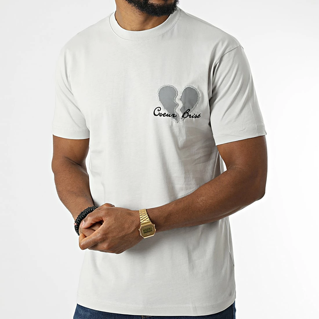 Meilleure vente 🌟 Tee 👕 Shirt LL673 Gris de Ikao 🔔 5 Meilleure vente 🌟 Tee 👕 Shirt LL673 Gris de Ikao 🔔 – Image 3