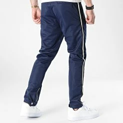 Budget 👍 Pantalon Jogging A Bandes LL677 Bleu Marine de Ikao ❤️ -Ikao Soldes Boutique ikao 324520 LL677 NAVY BLUE 20220621T140243 04