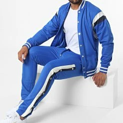 Grosses soldes 🔔 Ensemble Veste Et Pantalon Jogging Bleu Roi de Ikao ❤️