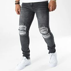 Tout neuf 🛒 Jean Slim DH-3913 Noir de Ikao 🎉