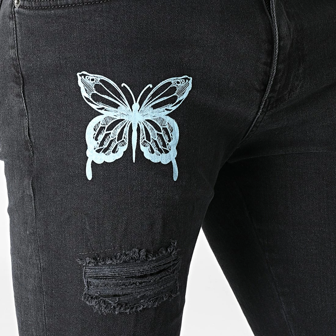 Meilleur prix ✨ Jean Slim DH-3942 Noir de Ikao 🛒 4 Meilleur prix ✨ Jean Slim DH-3942 Noir de Ikao 🛒 – Image 2