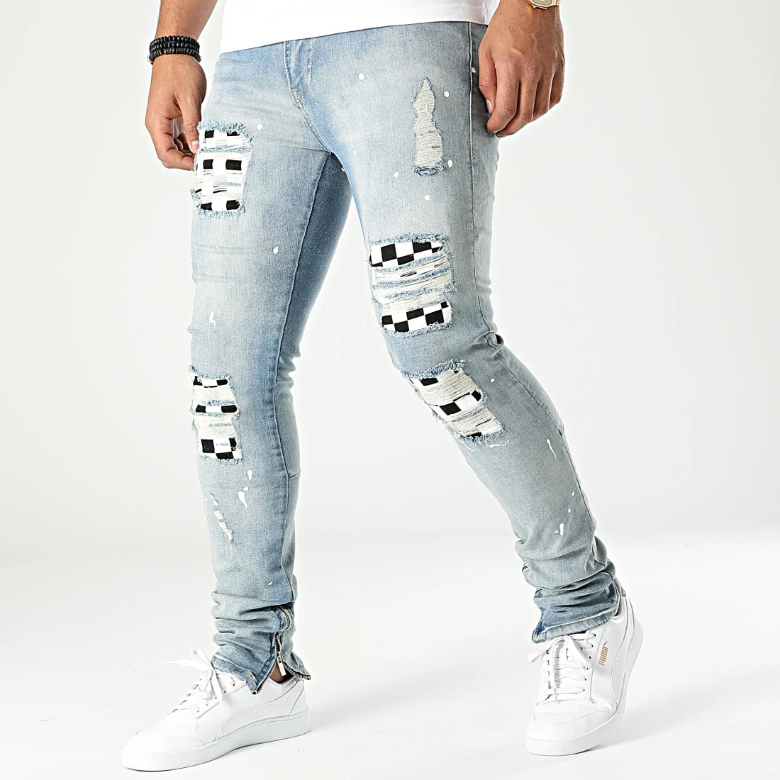 Promo 🛒 Jean Slim LL200040 Bleu Wash de Ikao 💯 3 Promo 🛒 Jean Slim LL200040 Bleu Wash de Ikao 💯