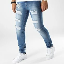 Acheter 🔔 Jean Slim LL200048 Bleu Denim de Ikao 🎁