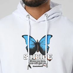 Meilleure affaire ❤️ Sweat Capuche LL688 Blanc de Ikao ✔️ -Ikao Soldes Boutique ikao 333215 LL688 WHITE 20220818T151638 02