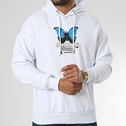 Meilleure affaire ❤️ Sweat Capuche LL688 Blanc de Ikao ✔️ -Ikao Soldes Boutique ikao 333215 LL688 WHITE 20220818T151639 03