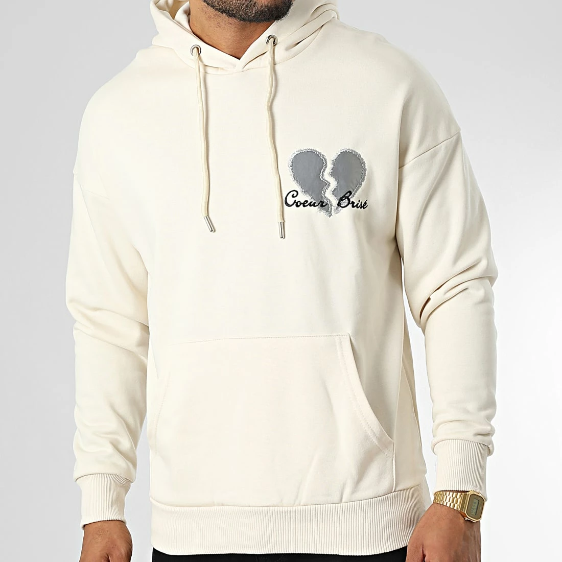 Le moins cher ❤️ Sweat Capuche LL696 Beige Réfléchissant de Ikao 😉 3 Le moins cher ❤️ Sweat Capuche LL696 Beige Réfléchissant de Ikao 😉