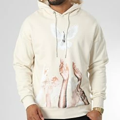 De gros ✨ Sweat Capuche LL693 Beige de Ikao 😀 -Ikao Soldes Boutique ikao 333224 LL693 BEIGE 20220818T151000 03