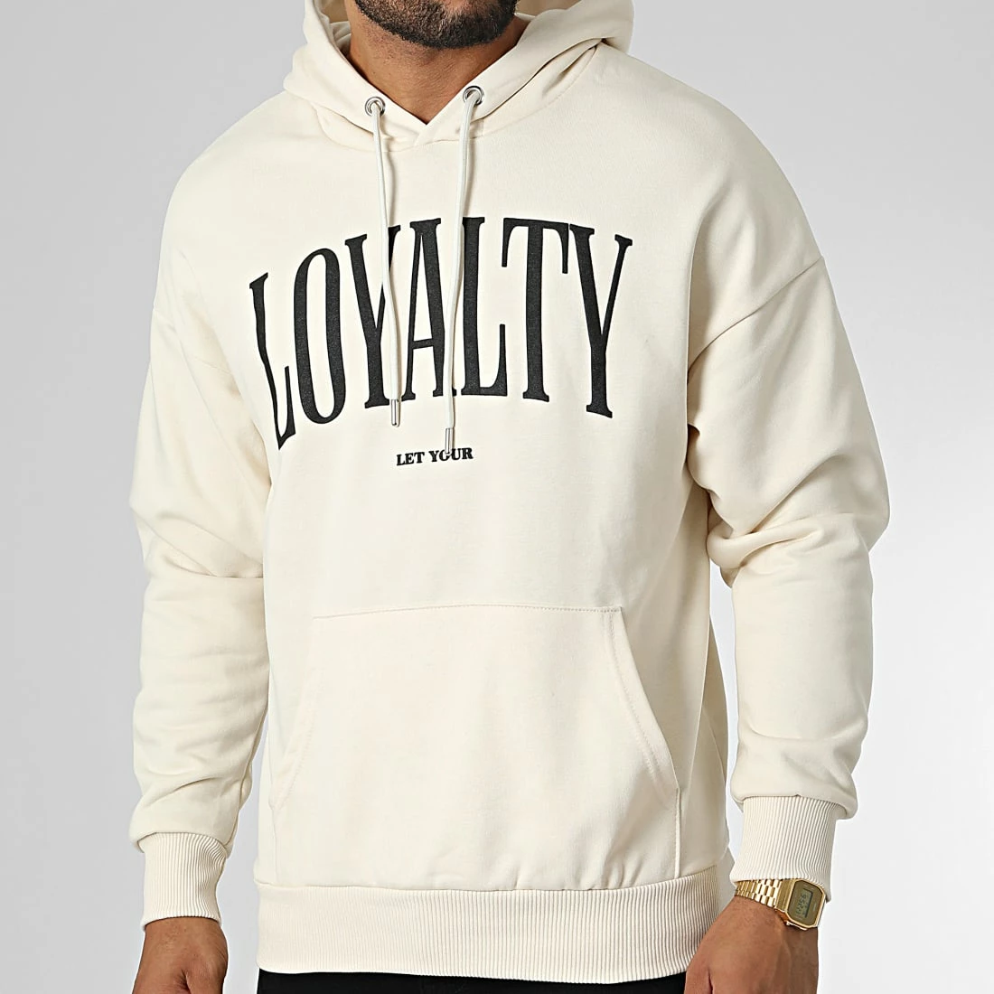 Grosses soldes 🔔 Sweat Capuche LL689 Beige de Ikao 😍 3 Grosses soldes 🔔 Sweat Capuche LL689 Beige de Ikao 😍