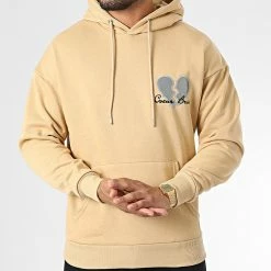 Meilleure affaire 👏 Sweat Capuche LL696 Sable Réfléchissant de Ikao ⌛ -Ikao Soldes Boutique ikao 333232 LL696 K BEIGE 20220818T150854 03