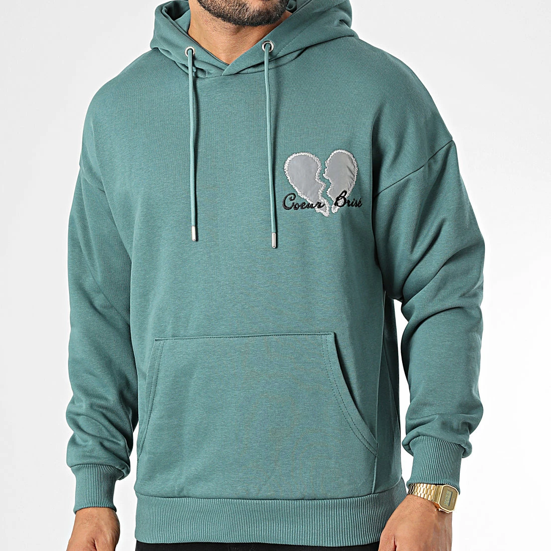 Budget 😀 Sweat Capuche LL696 Bleu Canard Réfléchissant de Ikao ✨ 3 Budget 😀 Sweat Capuche LL696 Bleu Canard Réfléchissant de Ikao ✨