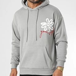 Le moins cher 🎁 Sweat Capuche LL700 Gris de Ikao 👏