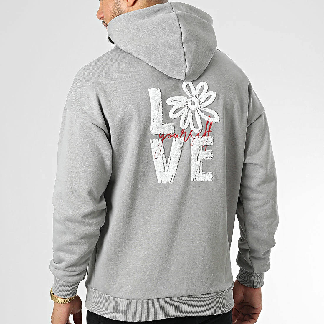 Le moins cher 🎁 Sweat Capuche LL700 Gris de Ikao 👏 6 Le moins cher 🎁 Sweat Capuche LL700 Gris de Ikao 👏 – Image 4