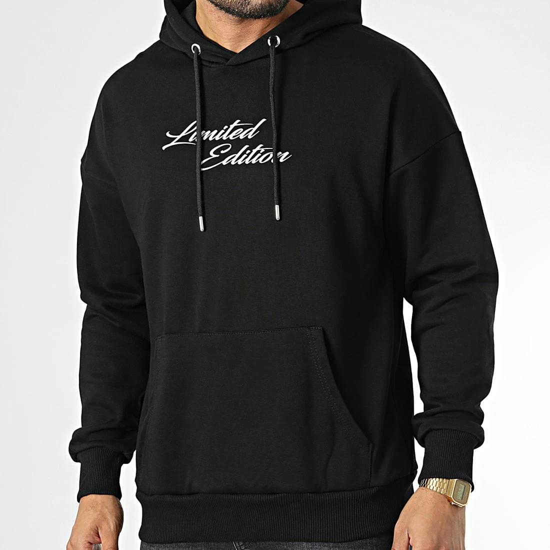 Sortie 🌟 Sweat Capuche LL692 Noir de Ikao ⌛ 6 Sortie 🌟 Sweat Capuche LL692 Noir de Ikao ⌛ – Image 4