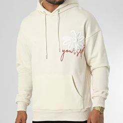 Meilleure affaire 🧨 Sweat Capuche LL700 Beige de Ikao ✔️