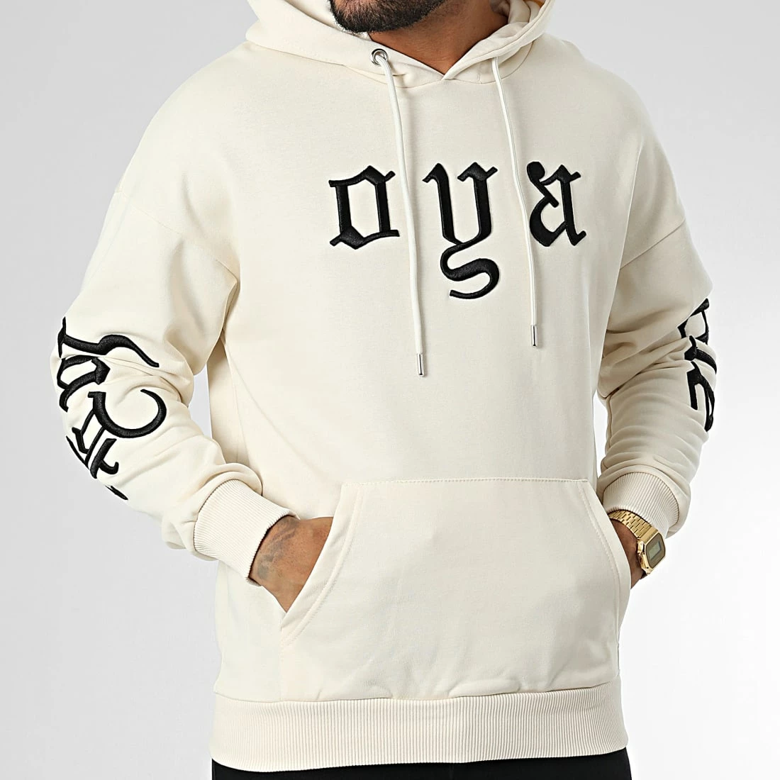 Meilleur prix 🎉 Sweat Capuche LL695 Beige de Ikao 😀 5 Meilleur prix 🎉 Sweat Capuche LL695 Beige de Ikao 😀 – Image 3